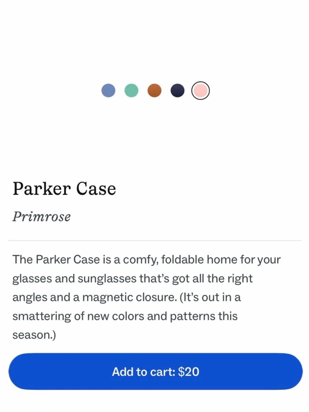 *NWOT* Warby Parker Parker Case - Picture 2 of 6
